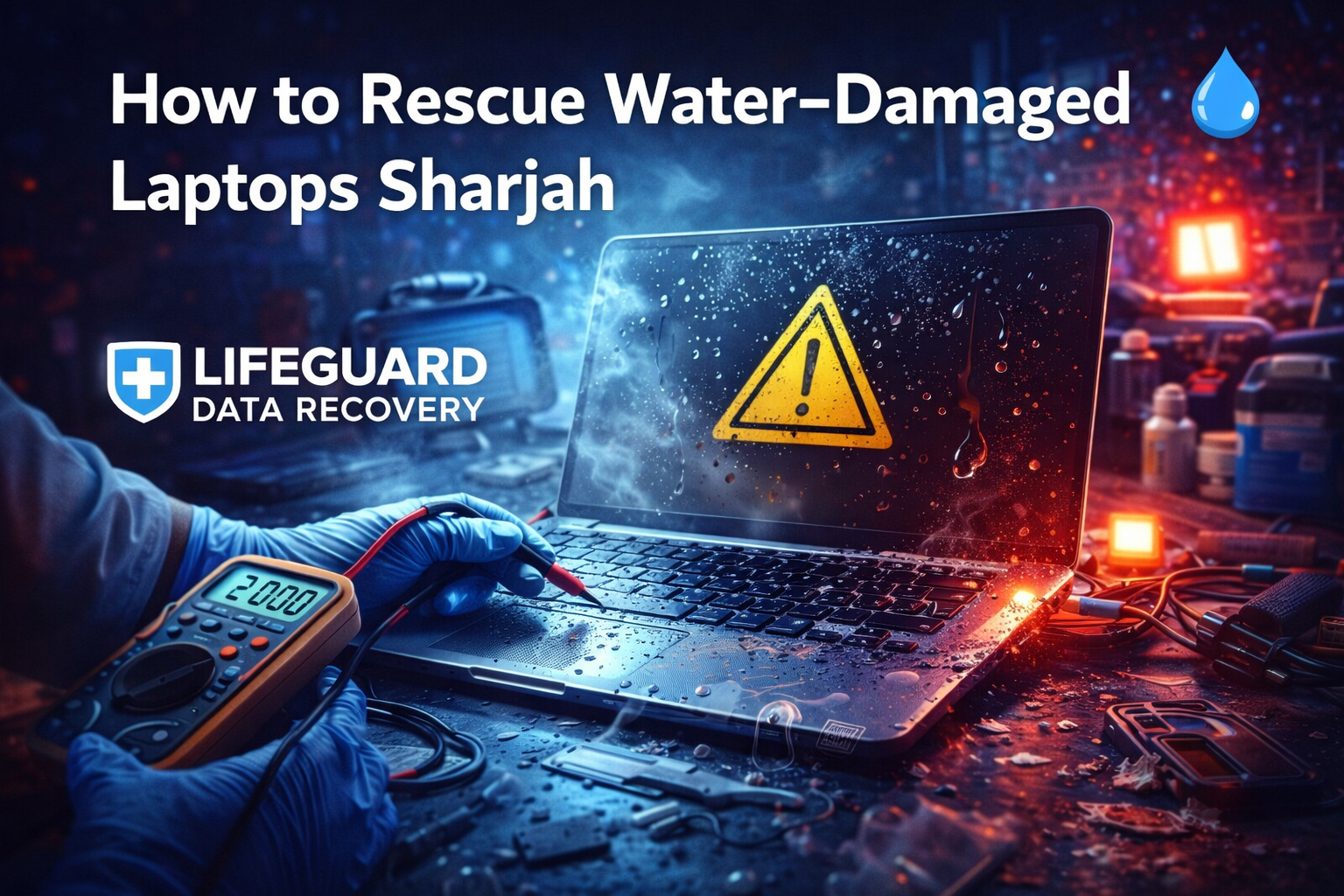 How to rescue water-damaged laptops Sharjah